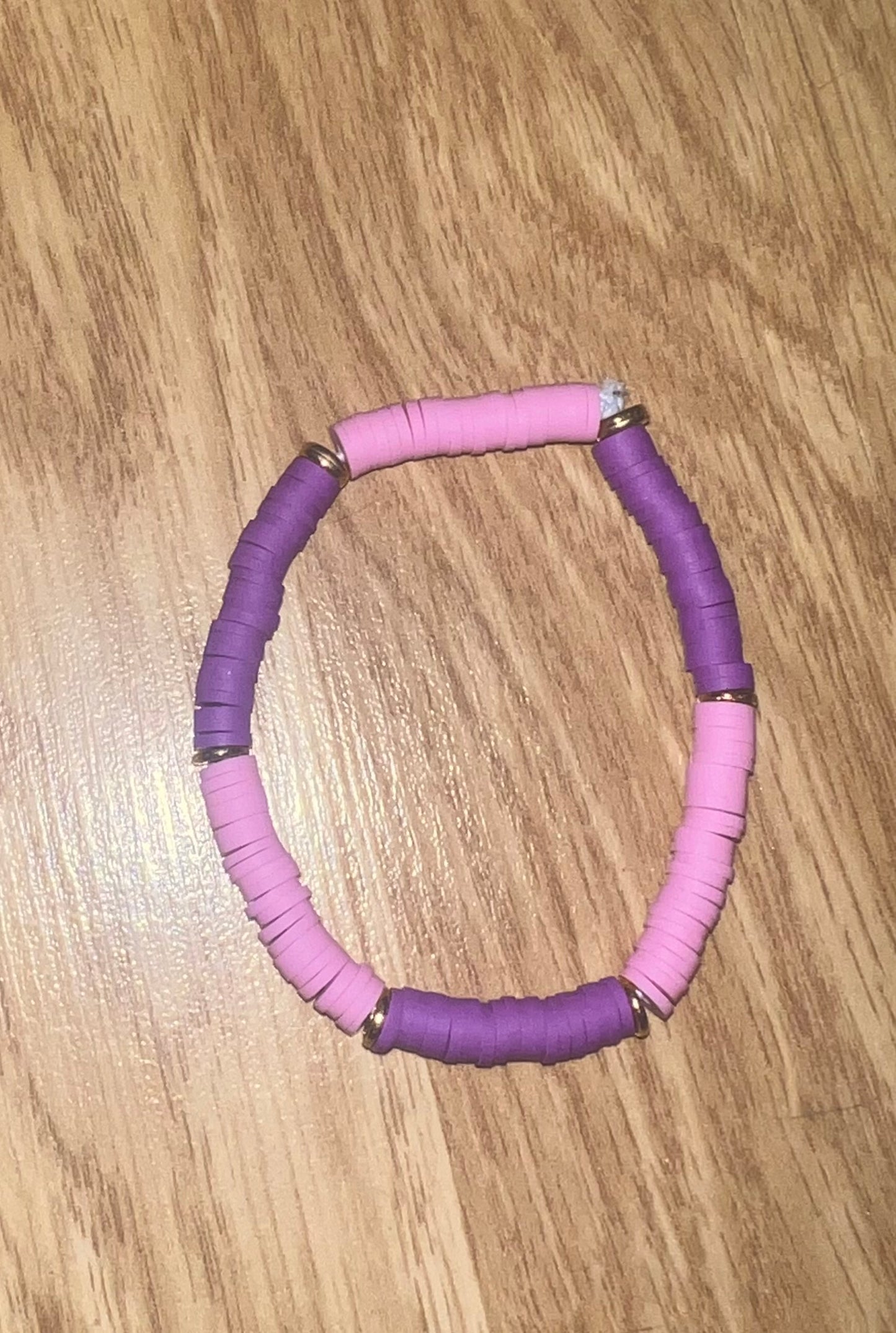 Light and dark purple bracelet