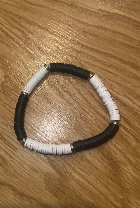 Black and white bracelet