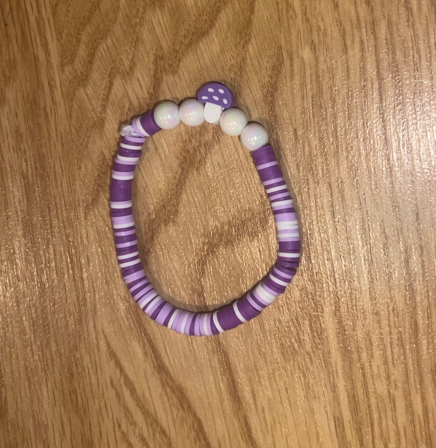 Purple mushroom bracelet ￼