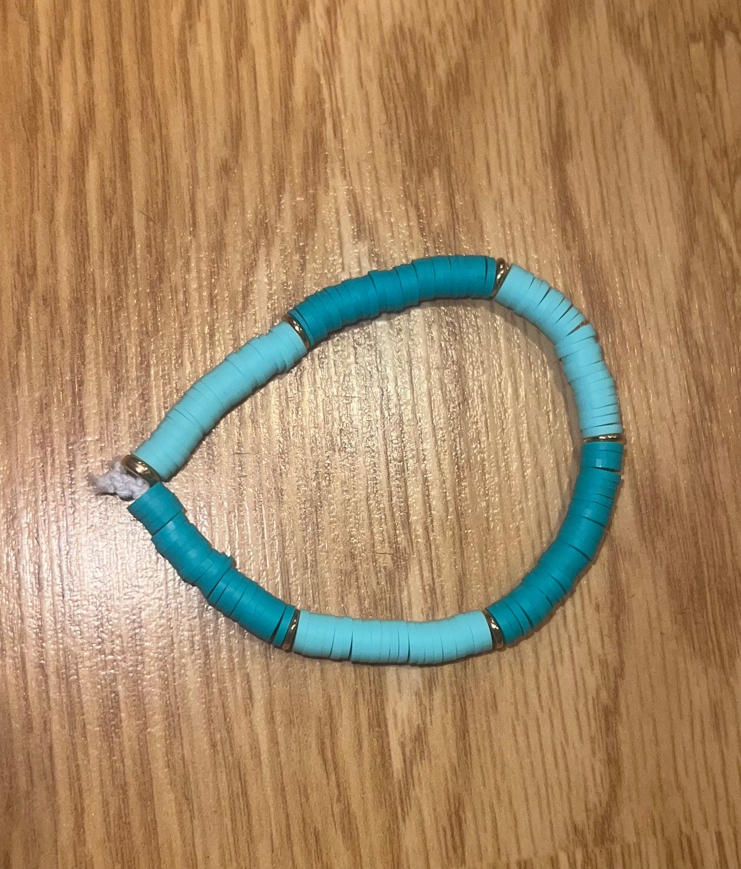 Light and dark teal bracelet ￼