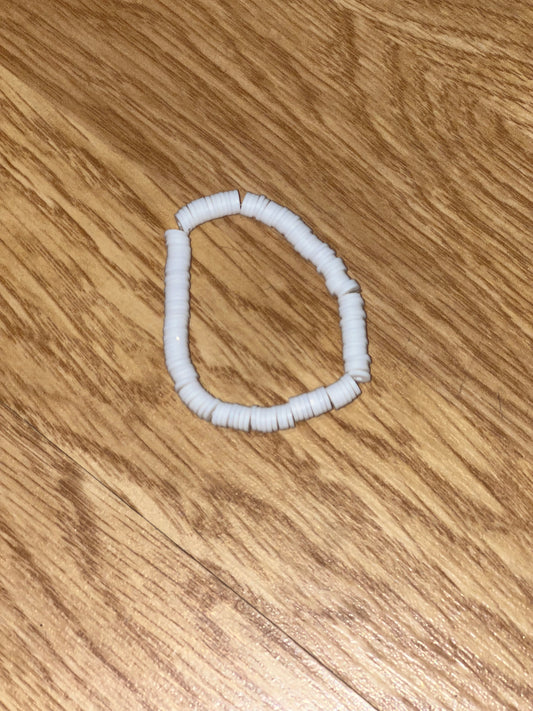 All white bracelet